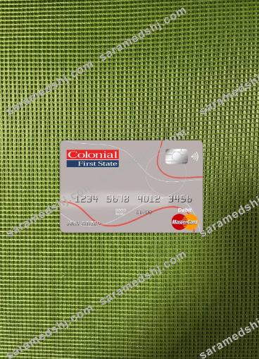 Australia Colonial first state bank master card photolook front